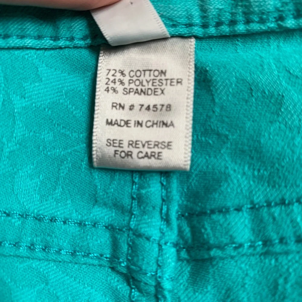 Cache Green Brocade Pants sz 8